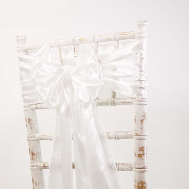 Satin Sash Ivory