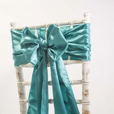 Satin Sash Teal - Pack of 100