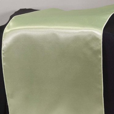 Satin Table Runner Celery