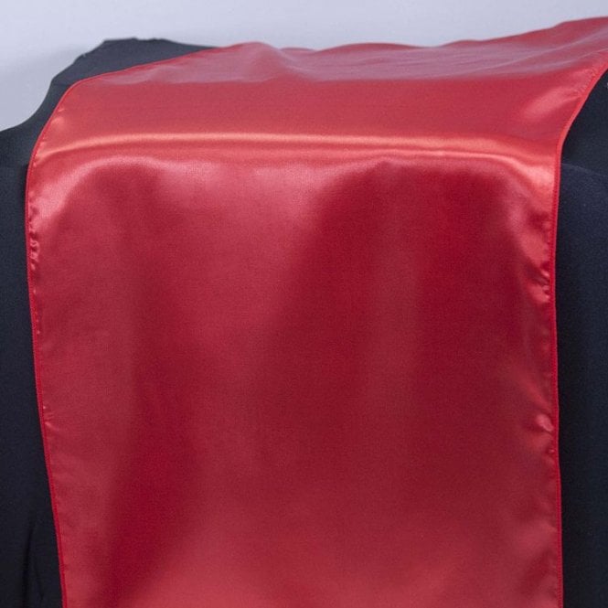 Satin Table Runner Red