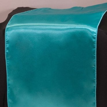 Satin Table Runner Teal