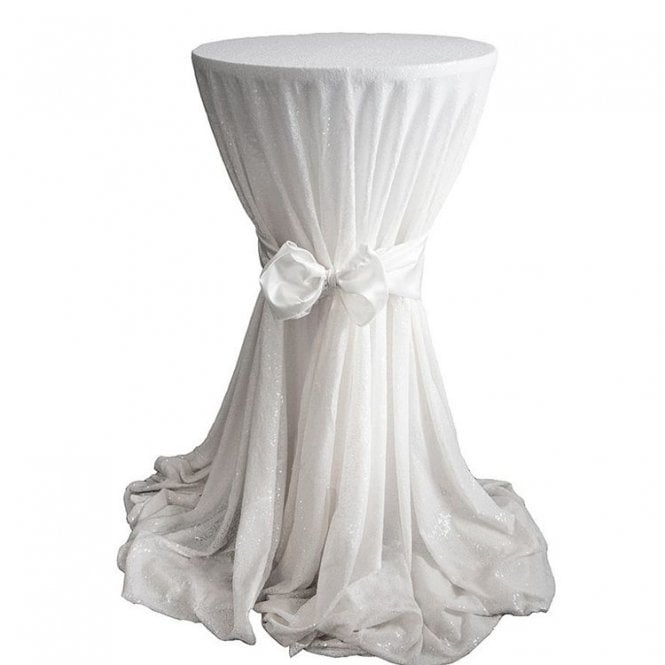 Sequin 132 Tablecloth White