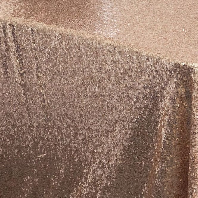 Sequin 70 X 144 Tablecloth Blush Pink