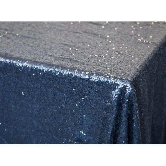 Sequin 70 X 144 Tablecloth Navy