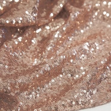 Sequin Fabric Per Metre Blush Pink