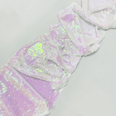 Sequin Runner White Iridescent
