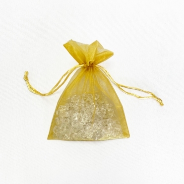 Sheer Organza Favour Bags Gold Pack of 100 - 13cmx18cm