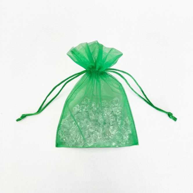 Sheer Organza Favour Bags Green Pack of 100 - 13cmx18cm