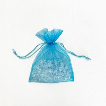 Sheer Organza Favour Bags Turquoise Pack of 100 - 13cmx18cm
