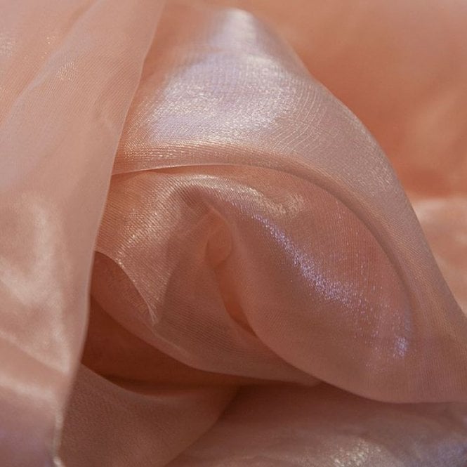 Silk Organza Fabric Blush Pink
