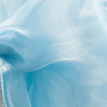 Silk Organza Fabric Pale Blue