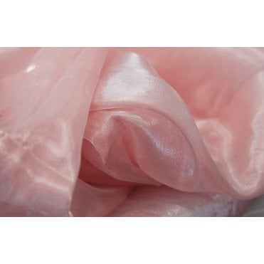 Silk Organza Fabric Rose Gold