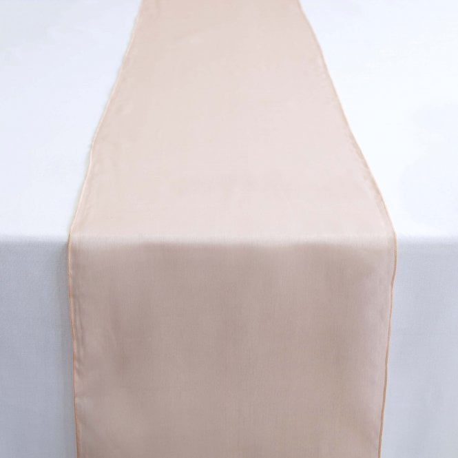 Silk Organza Table Runner Blush Pink