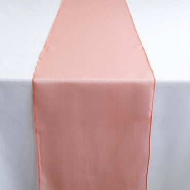 Silk Organza Table Runner Coral