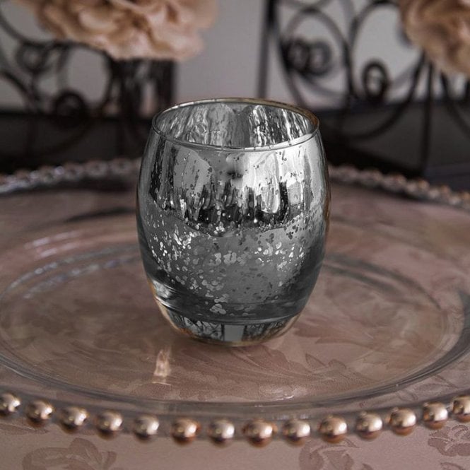 Silver Tealight Holder Large