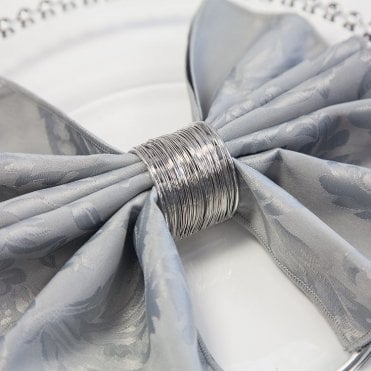 Silver Wire Napkin Ring 06 Pack 5588-01 Silver