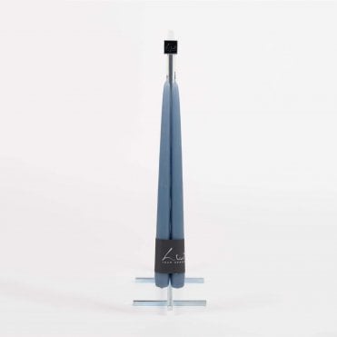 Smooth Range 30cm Pair of Tapers Dusty Blue