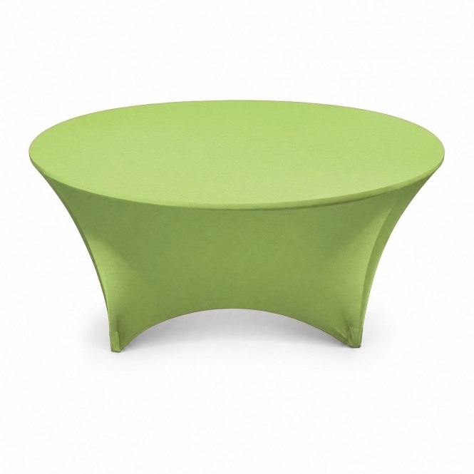 Spandex Lycra Round Table Cloth Lime 6ft