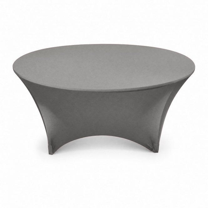 Spandex Lycra Round Table Cloth Silver 6ft