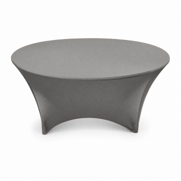 Spandex Lycra Round Table Cloth Silver 6ft