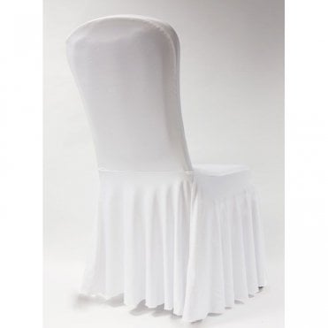 Spandex Lycra Skirt Cover White