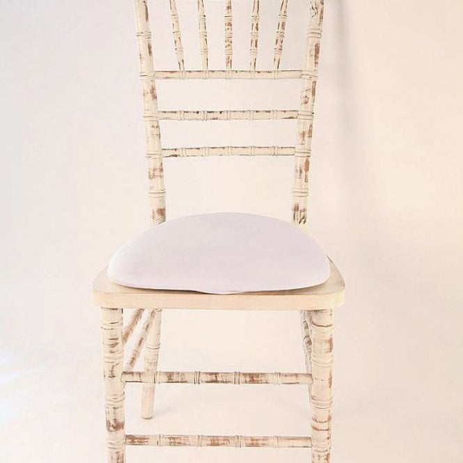 Spandex Seat Pad Cover White