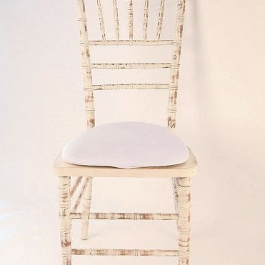 Spandex Seat Pad Cover White