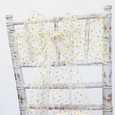 Spring Flower Organza Sash - Pack of 100