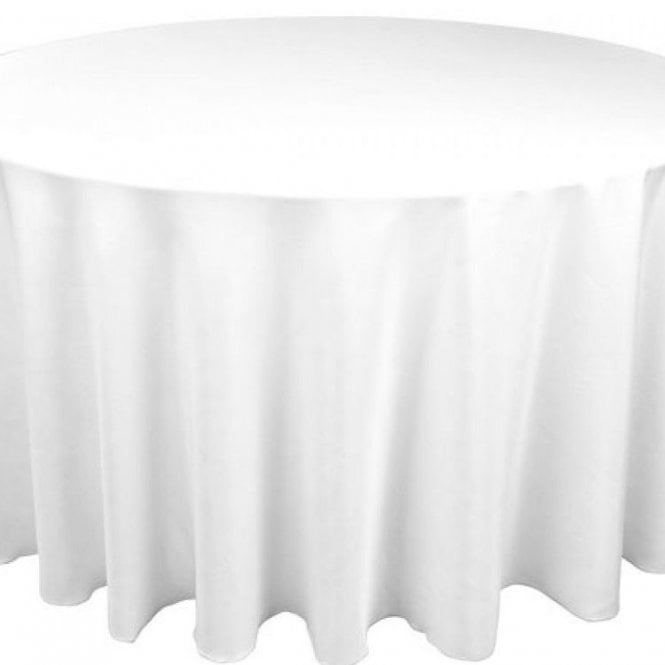 Spun Poly 108 Cloth White