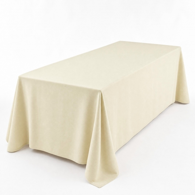 Spun Poly 90 x 90 Ivory