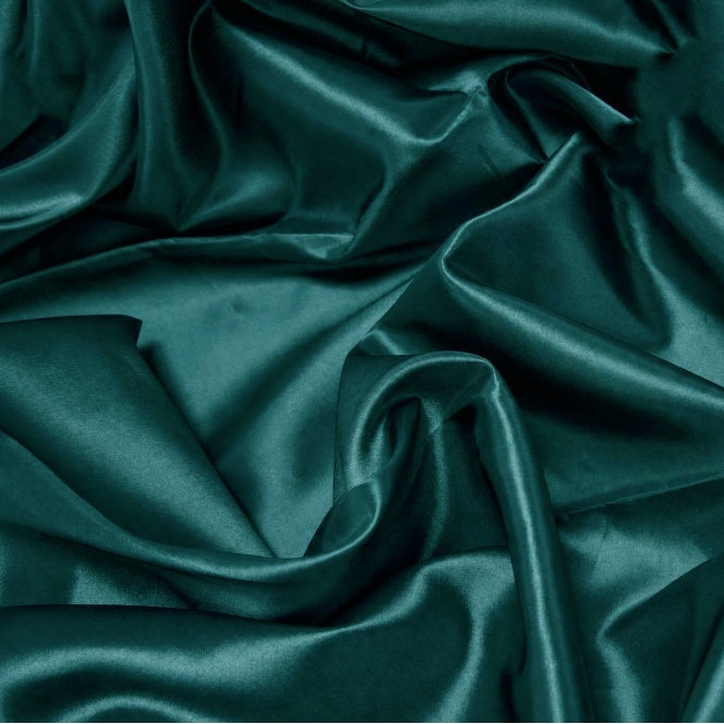 Taffeta Fabric Teal/Brown