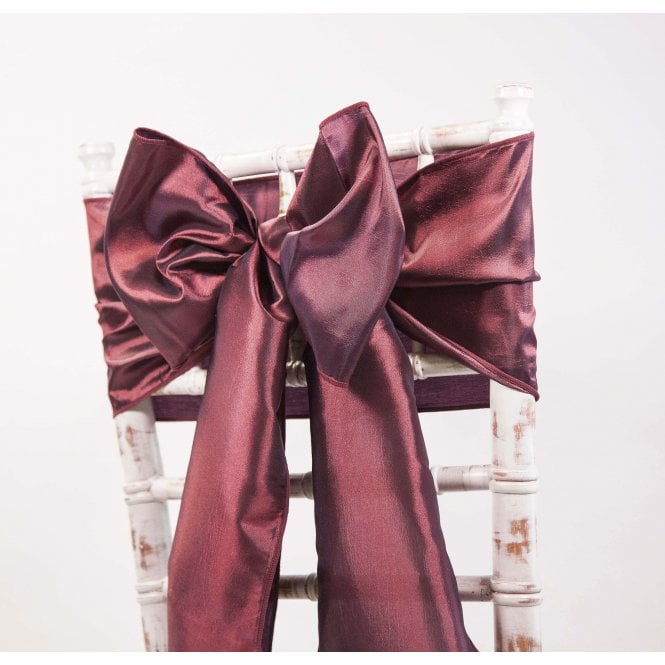 Taffeta Sash Burgundy