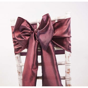Taffeta Sash Burgundy