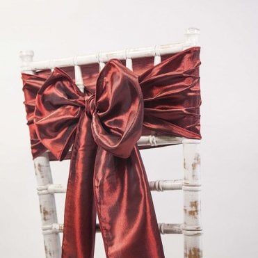 Taffeta Sash Garnet - Pack of 100
