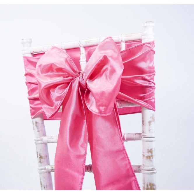 Taffeta Sash Hot Pink