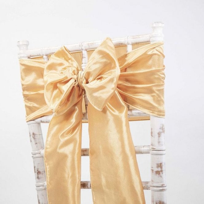 Taffeta Sash Light Gold