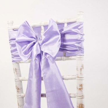 Taffeta Sash Lilac