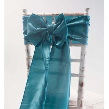 Taffeta Sash Petrol Blue