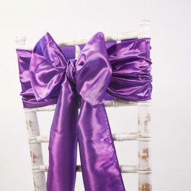 Taffeta Sash Purple