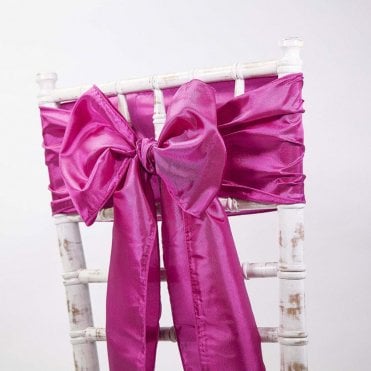 Taffeta Sash Raspberry