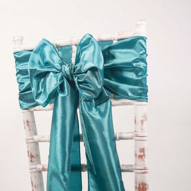 Taffeta Sash Teal