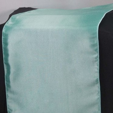 Taffeta Table Runner Aqua