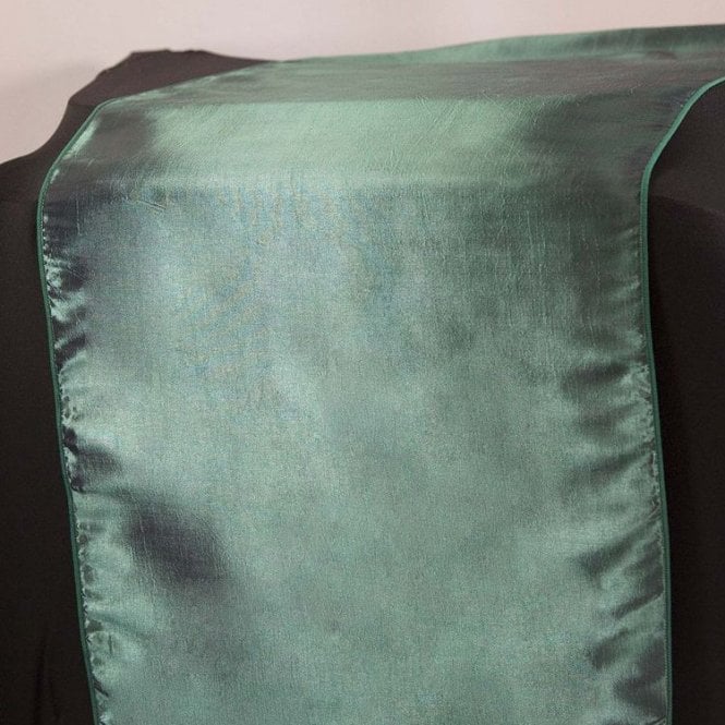 Taffeta Table Runner Hunter/Garnet