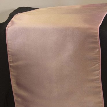 Taffeta Table Runner Ice Pink