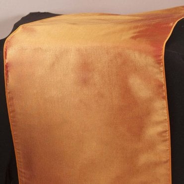 Taffeta Table Runner Red/Gold