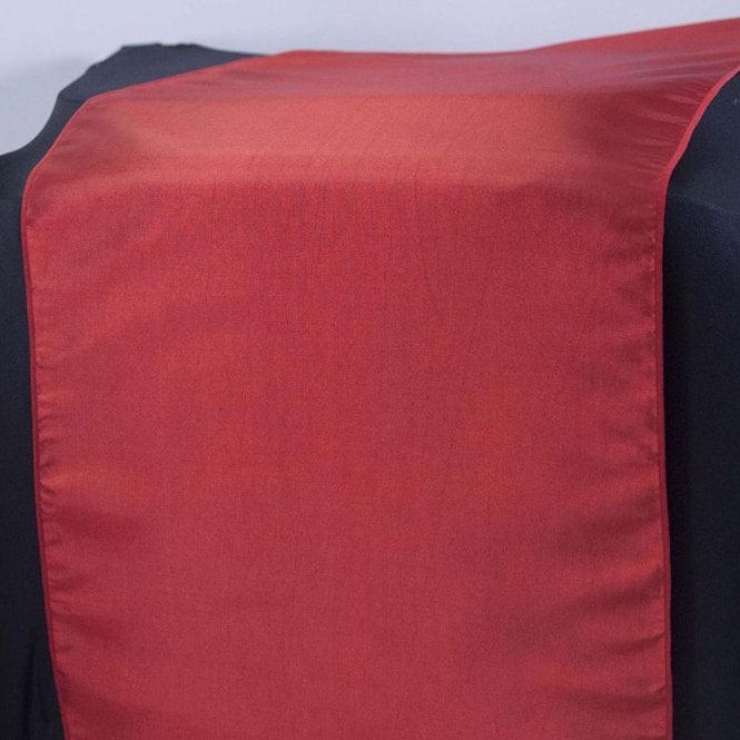 Taffeta Table Runner Red