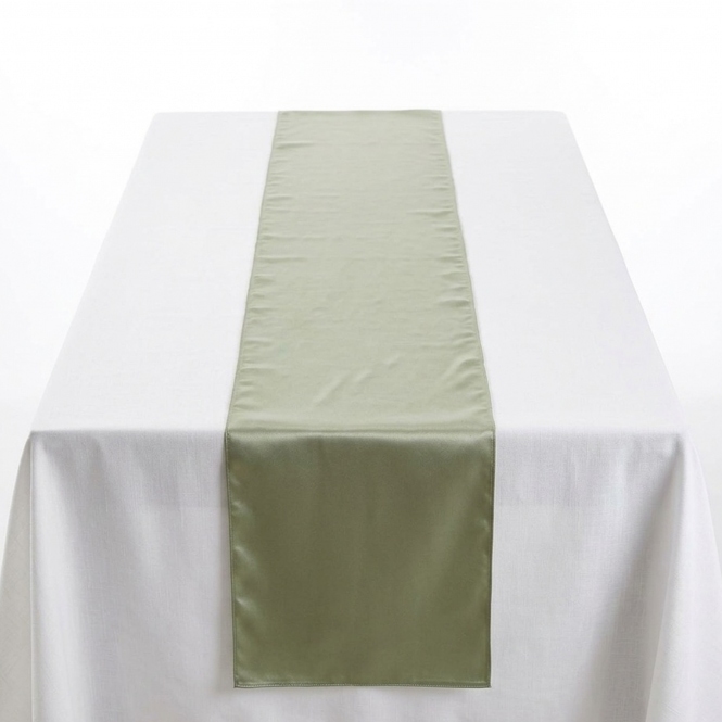 Taffeta Table Runner Sage