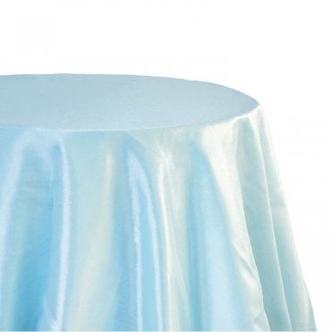 Taffeta Tablecloth 132 Round Iceblue