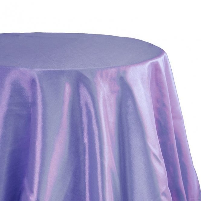 Taffeta Tablecloth 132 Round Lilac