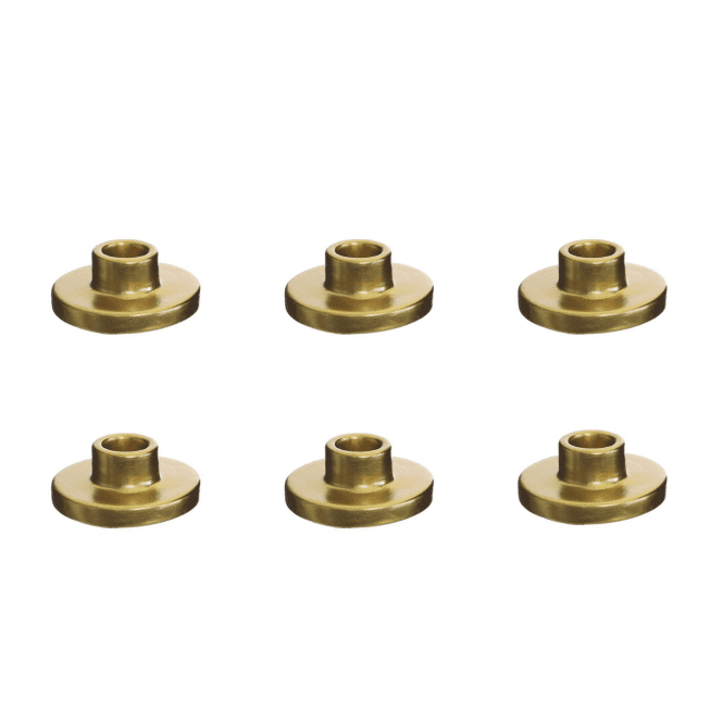 Taper Candle Holder Gold Set of 6
